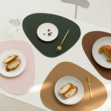 北欧风皮革餐桌垫家用西餐垫防水防油隔热垫创意碗垫子杯垫餐盘垫