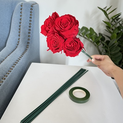 干花花艺制作雨过天晴花杆