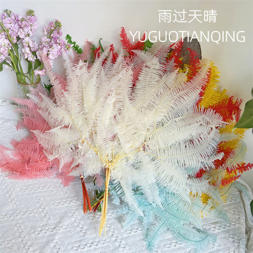 雨过天晴永生花芒萁叶家居软装