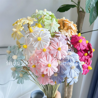 麦秆太阳花瓜子花软装插花