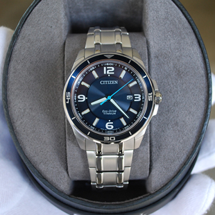 西铁城Citizen光动能手表蓝宝石钛合金CA0349 56L 51L商务BM6929