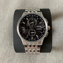 日本西铁城男表AT8110-61EL AT8110-11A光动能电波腕表计时AT9031