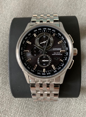 日本西铁城男表AT8110-61EL AT8110-11A光动能电波腕表计时AT9031