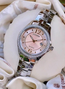 正品西铁城FE1140-86X 51X 86L小粉表EM0840-59N女光动能腕表