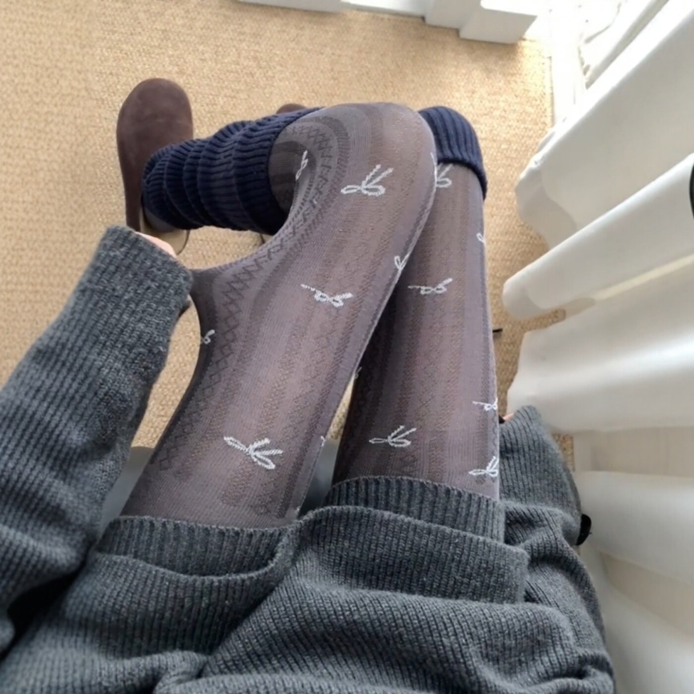 蝴蝶结miu系丝袜~把高级感穿在腿上！俏皮里藏着小性感~bi买单品*