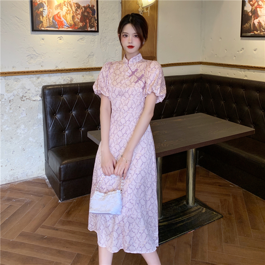 Real price improved cheongsam gentleness fashion minority floral dress women