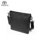 Мужская плетеная сумка на одно плечо, сумка через плечо для отдыха, коллекция 2021, европейский стиль, из натуральной кожи