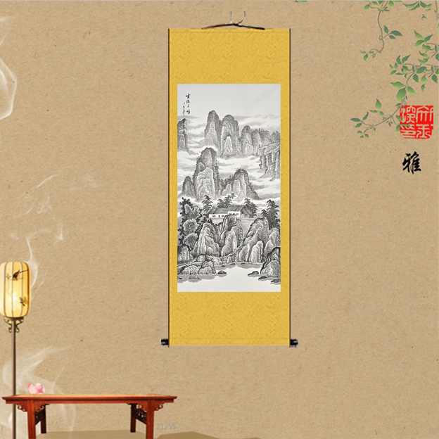 江西山水挂画客厅办公室沙发装饰