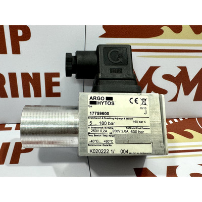 ARGO HYTOS TYPE 17759600 Druck Schalter 5 180 Stange Flansch