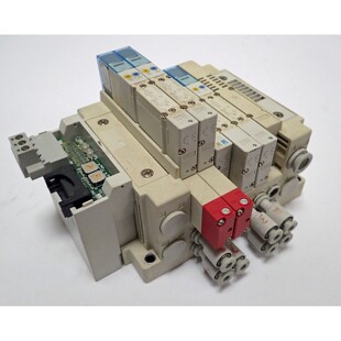 SMC EX120-SCM3 COMPONET PNP 24VDC PNUEMATIC VAE BLOCK + 5x
