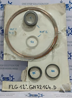 KSB amri FLG 12 英寸垫片套件 GN72164-D 铜 O 形环 G-N72-164-D