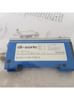di-soric OLVK 61 P3K-TSSL/3 Faser Lichtleiter -PNP Neu in OV