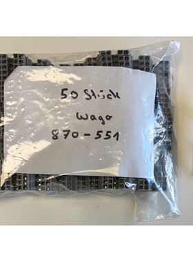 50 Stück Wago Dreistockklemme 870-551