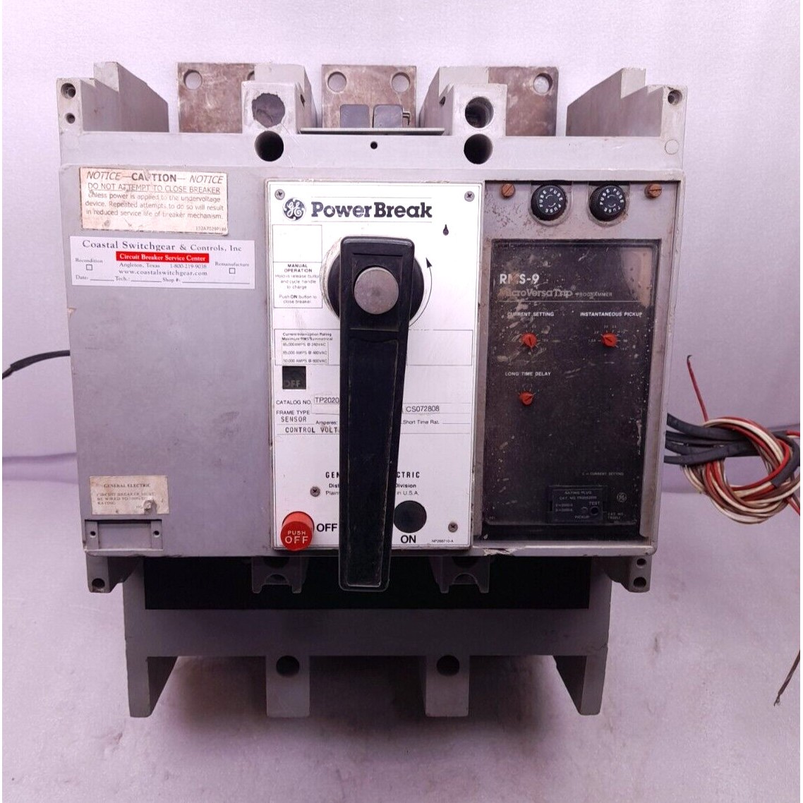 General Electric TP2020SSE1 Disyuntor 2000A Microversa Desco