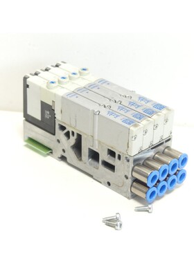Festo 538657 Anschlussplatte mit 4 x 533342 Magnetventilen
