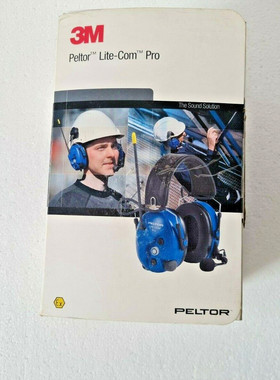 3M PELTOR LITECOM PRO HELMET EAR MUFF-INTRINSICALLY SAFE-MT7
