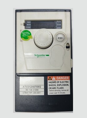 SCHNEIDER ALTIVAR 312  ATV312H075M2  075 KW  1 HP  ATV 312