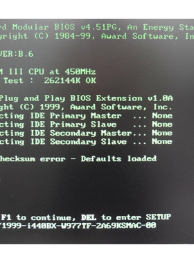SUPERPOWER SP-P2BXA P2BXA Ver:B1 PIII CPU450MHz & RAM