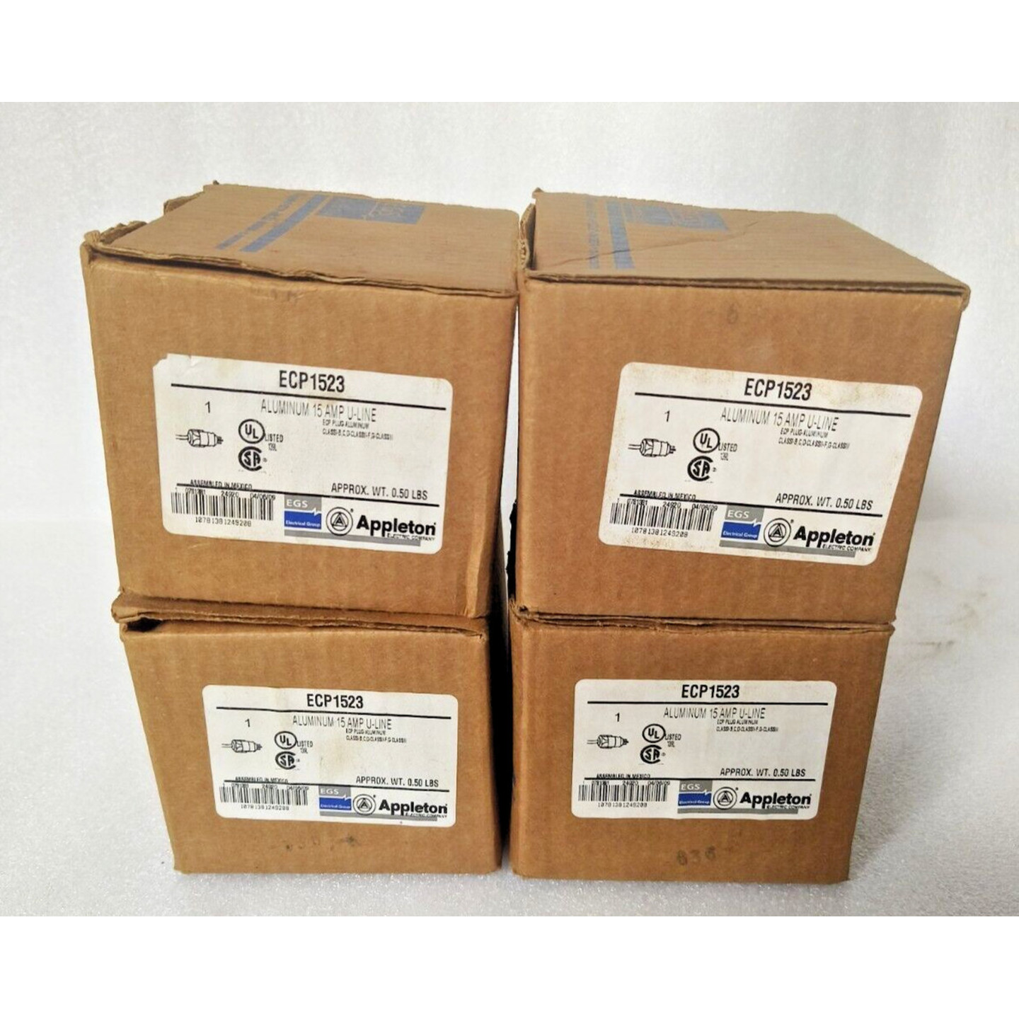 Lote De 5 Piezas Nuevo. Enchufe U-Line De Aluminio Appleton - 实物图