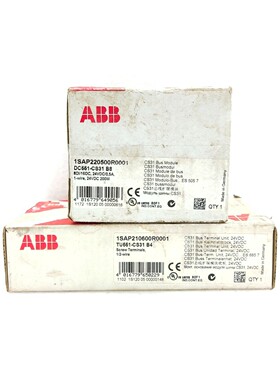 ABB DC551-CS31 B8 总线模块 1SAP220500R0001 带 SCREW 终端 TU5