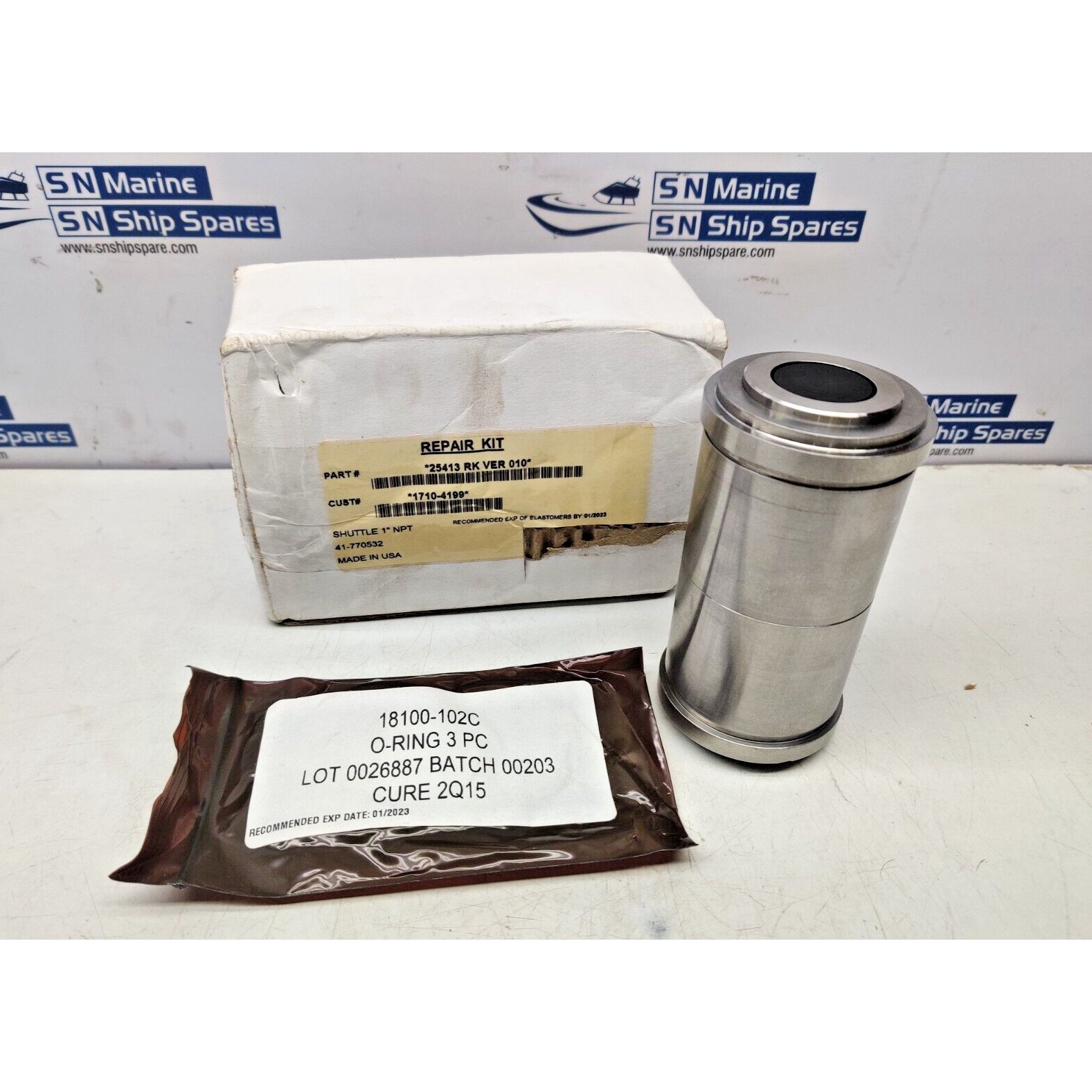 Proserv 25413 RK VER 010 Shuttle 1” NPT Repair Kit 1710-419