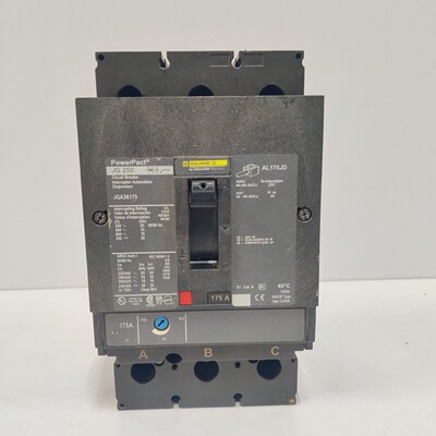 Square D JGA36175,175 安培,600 伏,3 极 PowerPact 断路器