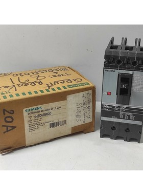 Siemens HHED63M020 MCCB 50C3P 20A 600V Serie Sentron Interru