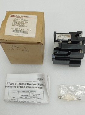 CUTLER HAMMER BA13A Modèle B Eaton Thermal Relais Surcharge