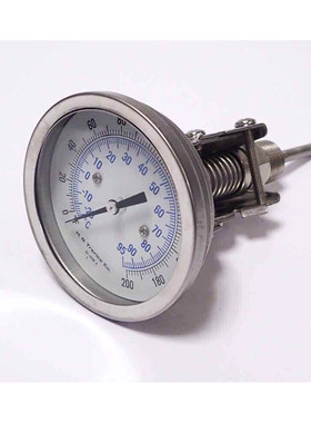 H.O. TRERICE 52-2796 1 REAR CONNECT BIMETAL THERMOMETER 0-20