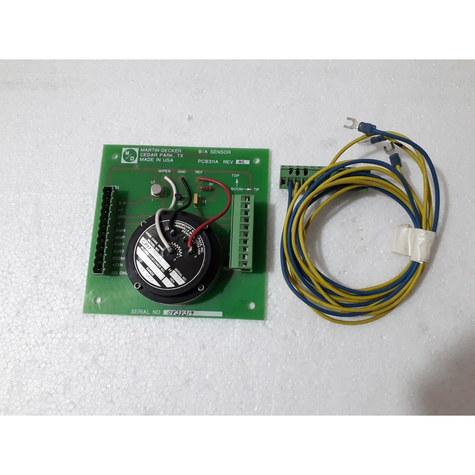 Martin-Decker PCB 311a B/A Sensore Rev-Ac Angle Sensor Serie