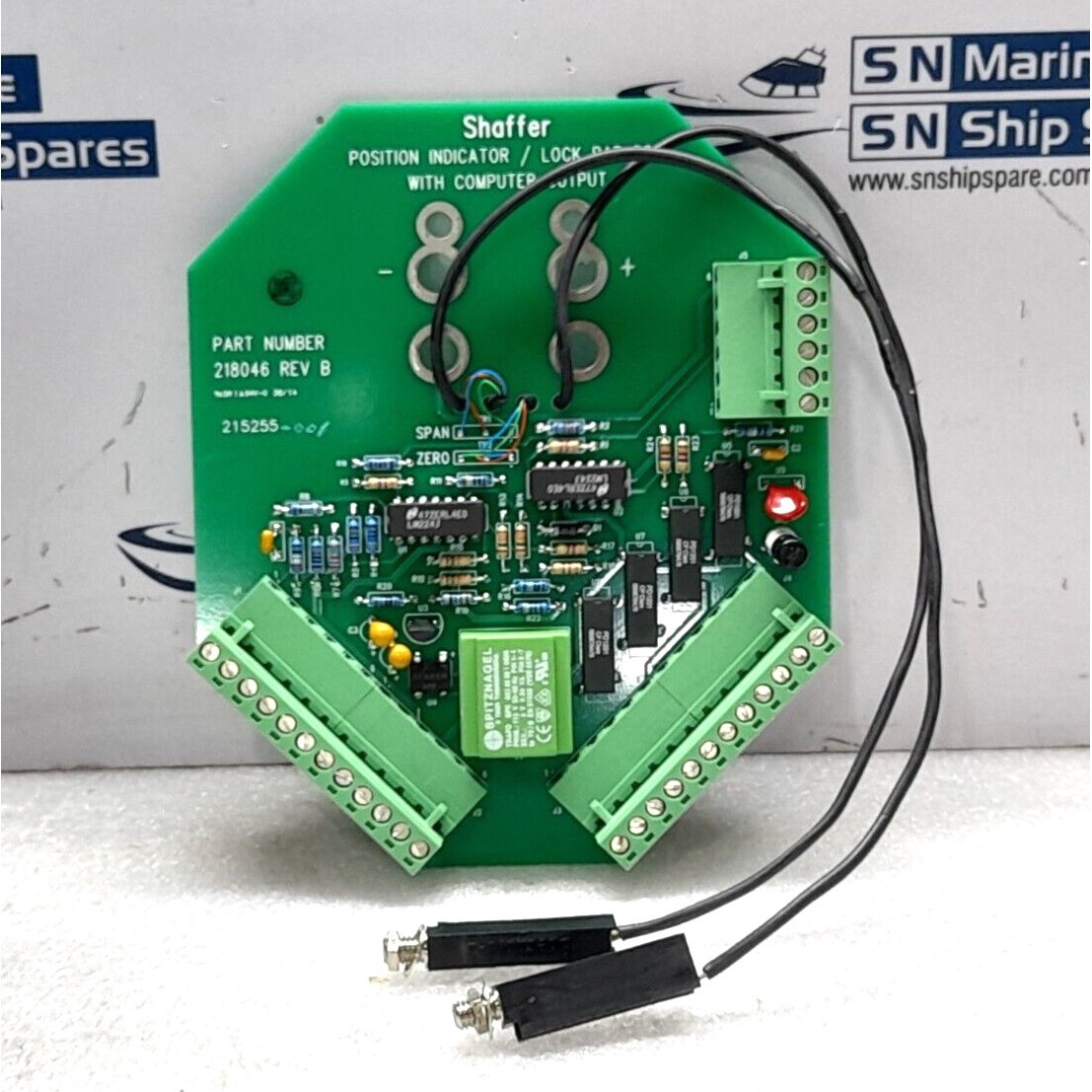 Shaffer 218046 Rev B PCB Posición Indicador Detalle Dise?o