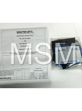 MASTER FLO 21052-002 SEAL P2E VITON/CDI STEM SEAL 手册操作