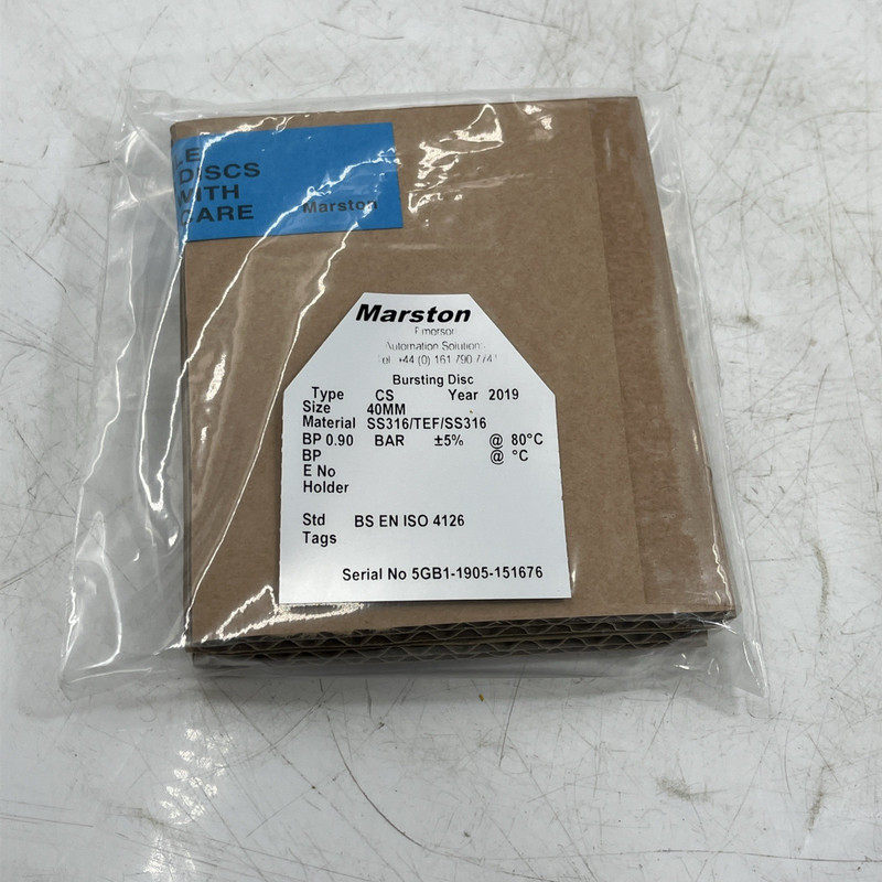 MARSTON CS SERIES BURSTING DISC SS316/TEF/SS316 BP. 0.90 40M