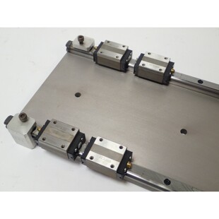 THK HSR 15 BALL BEARING BLOCKS x4, LINEAR GUIDE RAILS x2, ON