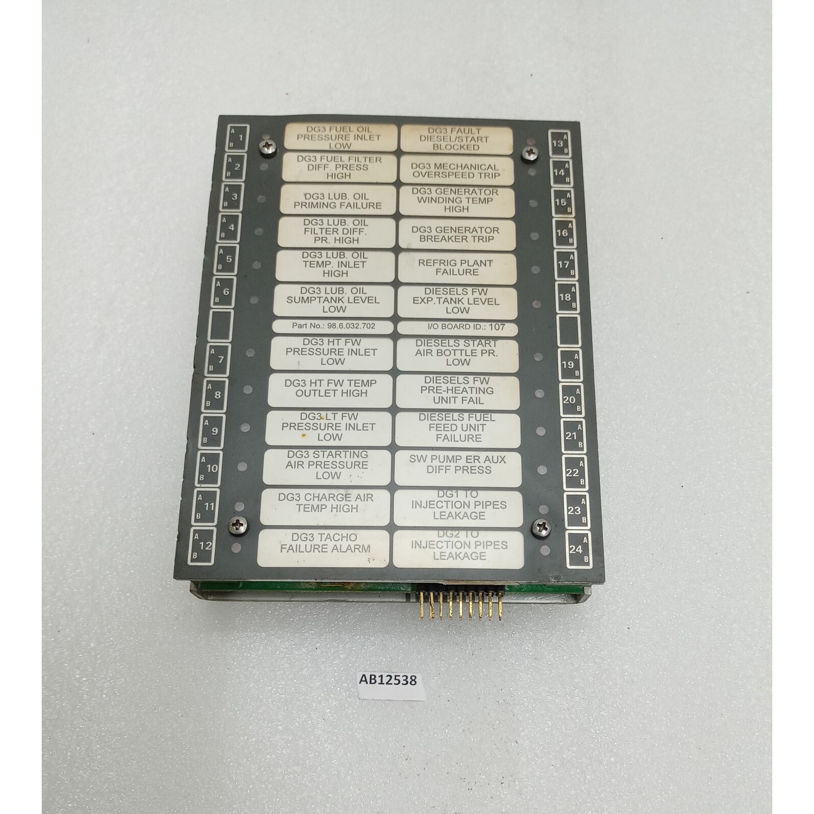 TERASAKI 98.6.032.702 Rev DA Modulo I/O