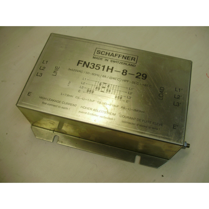 Schaffner FN351H-8-29 Frequenzumrichter Netzfilter Leitungsf