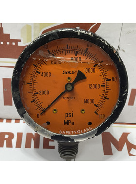 SKF 1077587 Pressure Gauge Accuracy 1% of Full Scale 14000 P