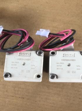 进口仪器上拆的SMC电磁阀VX2C2AAX824两个议价