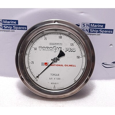 McDaniel National Oilwell 8034-B-11 Griffith Torque Pro 0-50