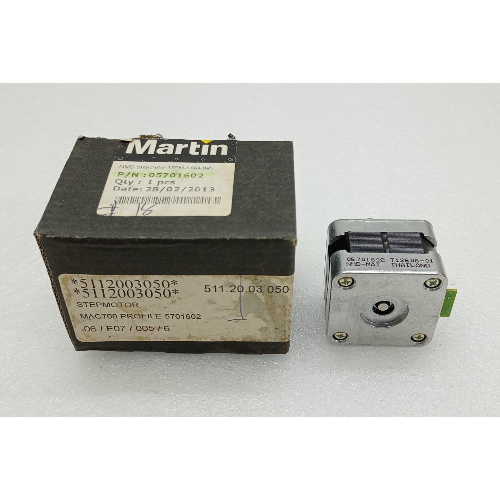 Martin 05701602 Pas Moteur 17PM -K004-O9V Mac 700 Profil T-1