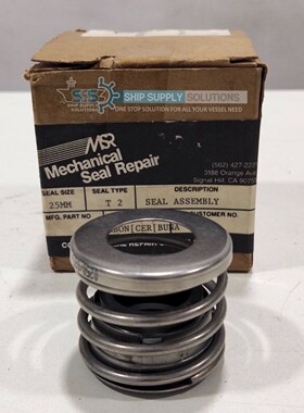 MSR 机械密封尺寸 25 毫米 T 型 2,(ID 25 毫米 x OD 42 毫米 x L