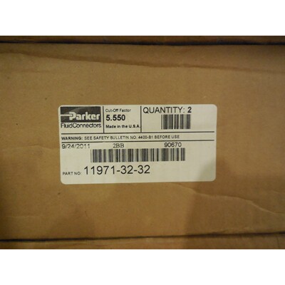 2 Nuevo PARKER 11971-32-32 Accesorios 119713232