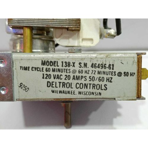 Deltrol Control 138-X Time Cycle 60 Minutes @60Hz 72Minutes