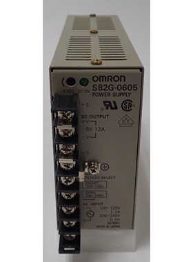 OMRON S82G-0605 POWER SUPPLY AC INPUT: 100-120V 1.7A / 200-2