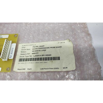 Pellerin Milnor 08BNTPT Temperature Probe Board PCB 08BNTPB