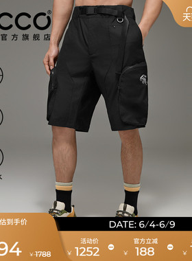 ECCO×白山联名胶囊系列 春夏透气防泼水户外软壳短裤 EW251P005