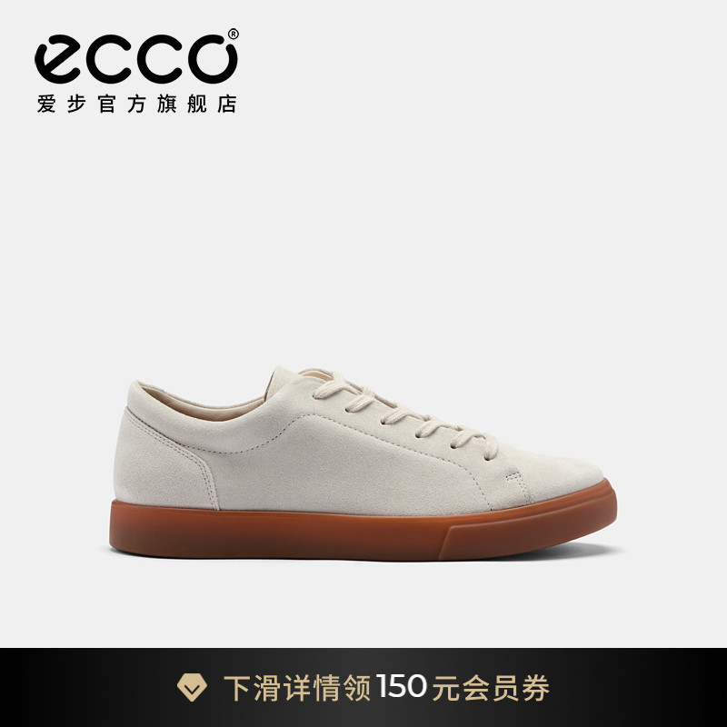 ECCO爱步男款休闲鞋 26新春夏老钱风绒面复古板鞋 柔酷10号560114