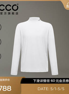 ECCO爱步长袖男 26新春夏防晒简约休闲运动长袖T恤 EG261T013M