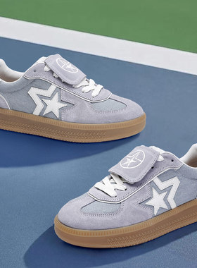 PENTAGONAL STAR设计师原创品牌德训鞋男女蓝白色经典板鞋