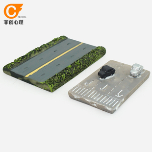 菲创心理沙盘沙具游戏模型摆件箱庭疗法玩具沙游建筑类道路公路